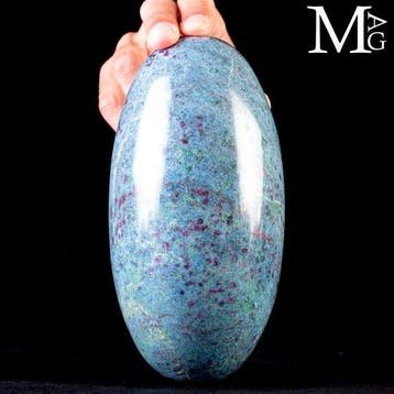 Bijzonder Ruby-Kyanite Shiva Lingam uit India - Shiva Lingam