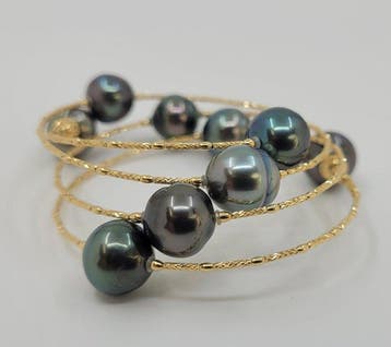 Armband - 18 karaat Geel goud, 10x11 mm pauwengroene, Sieraden, Tassen en Uiterlijk, Nieuw