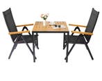 3-delige Balkonset – Aluminium Klapstoelen en WPC Tafel, Verzenden, Nieuw