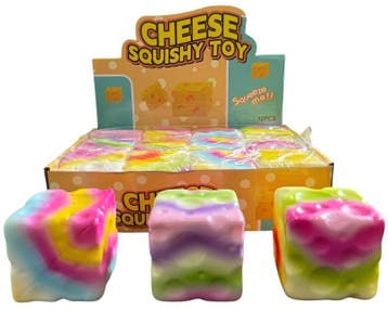 Squishy - Colourful Cheese | TB Fun - Hobby Artikelen, Verzenden, Nieuw