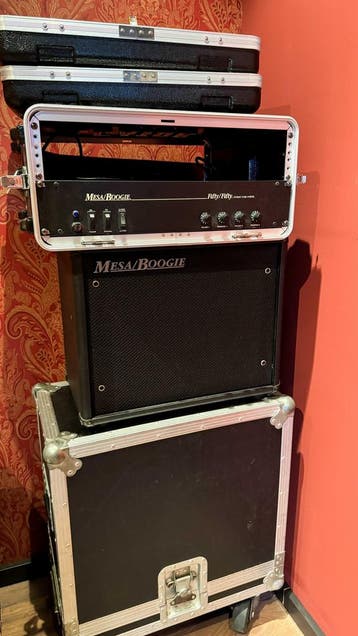 Mesa Boogie Fifty/Fifty Set Pre-Owned (Gitaarversterkers), Ophalen of Verzenden, Gebruikt, Basgitaar, 50 tot 100 watt