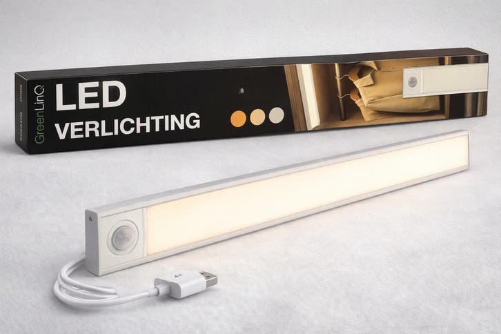 GroenLinQ LED Lamp / kastverlichting 40 cm met sensor, Huis en Inrichting, Lampen | Losse lampen, Overige fittingen, Nieuw, Minder dan 30 watt