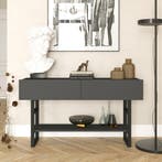 [en.casa] Console tafel sidetable Lappeenranta 139x43x76cm a, Huis en Inrichting, Tafels | Sidetables, Verzenden, Nieuw