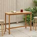 vidaXL Bartafel Naturel 150 x 75 x 105 cm Massief Teakhout, Tuin en Terras, Tuintafels, Verzenden, Nieuw