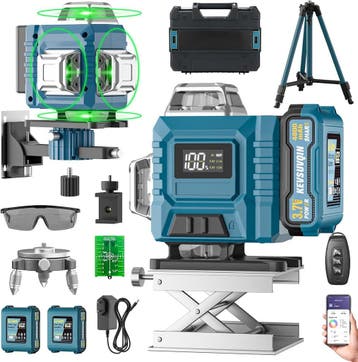 4D Laserwaterpas 30m Bereik | Laatste Stuk!, Ophalen of Verzenden, Zo goed als nieuw, Licht