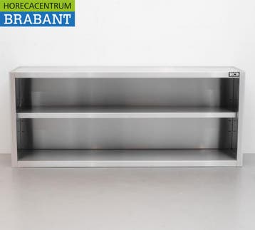 HCB RVS Wandkast Kast Open model 160 cm Horeca, Ophalen of Verzenden, Nieuw zonder verpakking