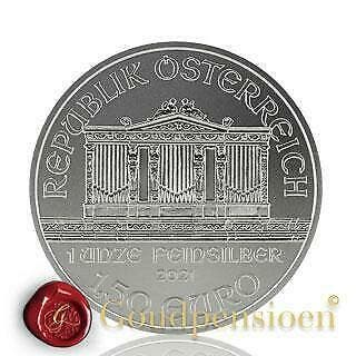 1 OZ zilveren munten puur Maple Leaf, Philharmoniker, Eagle, Postzegels en Munten, Edelmetalen en Baren, Zilver, Ophalen of Verzenden