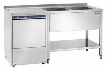 Bartscher Spoeltafel | RVS | 2 spoelbakken | 160x70x85 cm, Verzenden, Nieuw in verpakking
