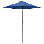 vidaXL Parasol met LED-verlichting 200x211 cm aluminium, Tuin en Terras, Verzenden, Nieuw, 2 tot 3 meter