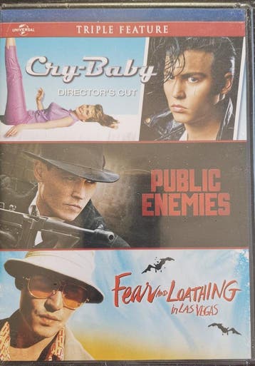 Johnny Depp - 3 films -                     Gratis verzenden, Vanaf 16 jaar, Verzenden, Zo goed als nieuw, Overige genres