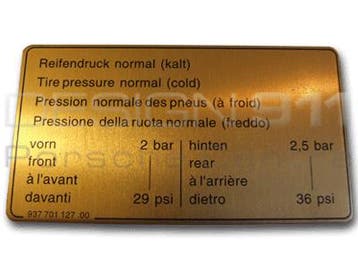 93770112700 Porsche Stickerbandendruk. 911 84-89 / 924 /944, Verzenden, Nieuw