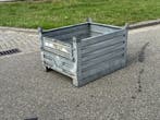 Stapelbak met klep, Stapelbaar, Stalen bak, Stapelbakken,, Ophalen, Gebruikt, 100 cm of meer, 60 cm of meer