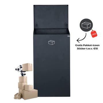 XXXL Pakketbrievenbus + GRATIS sticker - PakketPanda® Maxi -, Tuin en Terras, Brievenbussen, Verzenden, Nieuw, Rvs