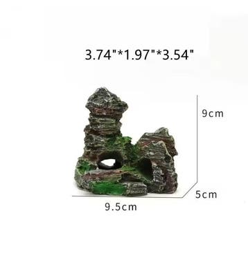 Aquarium Rotstuin Berg met Brug Hars Decor Ornament, Dieren en Toebehoren, Verzenden, Nieuw