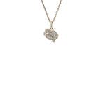 Witgouden Dodo hanger met diamant 18 karaat, Verzenden, Zo goed als nieuw, Goud