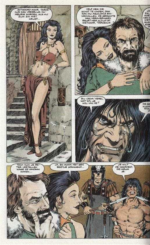 Conan de Barbaar - De koningin van Acheron 8710823000409, Boeken, Overige Boeken, Gelezen, Verzenden