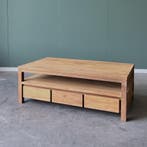 Moderne salontafel | 110x60 cm | massief hout | Voorradig |, Huis en Inrichting, 100 tot 150 cm, Teakhout, Nieuw, Modern