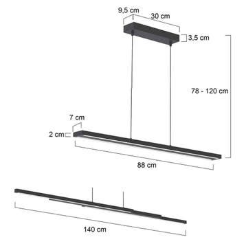 Steinhauer hanglamp Zelena Motion 7970ST 2dekansje, Ophalen, Nieuw, Overige materialen, Modern