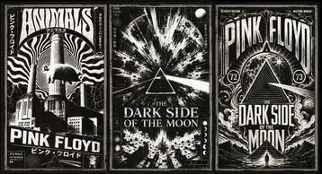 Æ (XX-XXI) - Set of 3 – Pink Floyd – Animals & The Dark Side, Nieuw in verpakking