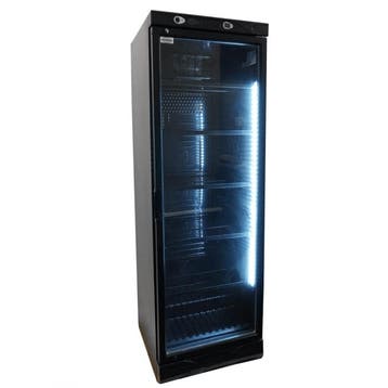 Drankenkoelkast 382L – Zwart met Glasdeur (zonder lichtbak), Nieuw in verpakking, Koelen en Vriezen