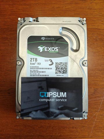 Seagate Exos 2tb ST2000NM0008, Computers en Software, Harde schijven, Ophalen of Verzenden, Refurbished, Seagate
