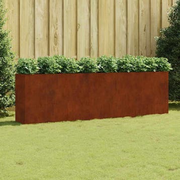 vidaXL Plantenbak verhoogd 280x40x80 cm cortenstaal, Verzenden, Minder dan 60 cm, Nieuw, Metaal