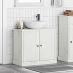 vidaXL Wastafelkast met plank VIGO Wit en Antiek Wit 68 x 34, Verzenden, Nieuw