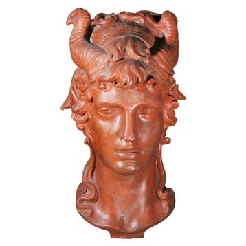 sculptuur, Testa di Bucranio - 48 cm - Was, Antiek en Kunst, Antiek | Keramiek en Aardewerk