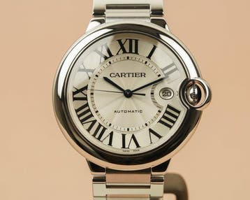 Cartier - Ballon Bleu 42 mm White Dial - 3001 - Heren -, Nieuw