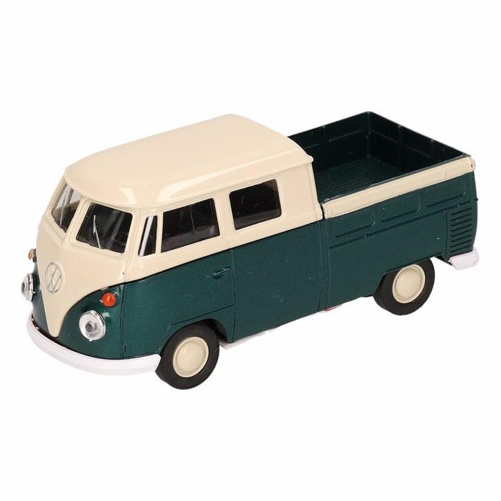 Speelgoed groene Volkswagen T1 pick up auto 1:36 - Modelauto, Hobby en Vrije tijd, Modelauto's | Overige schalen, Verzenden