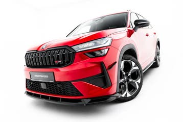 Voorspoiler Skoda Kodiaq RS Mk2 Glans Zwart, Ophalen of Verzenden, Nieuw