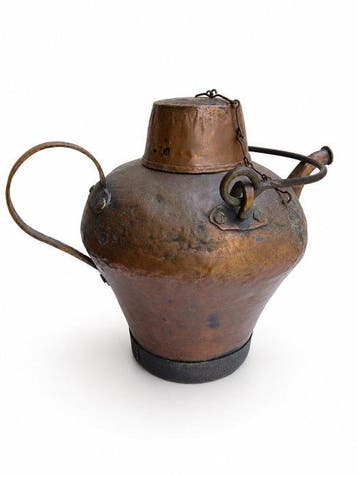 Karaf - Koper - antieke mezzina,, Antiek en Kunst
