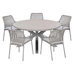 Garden Impressions Natas tuinset 6-delig taupe - Tulli, Verzenden, Nieuw