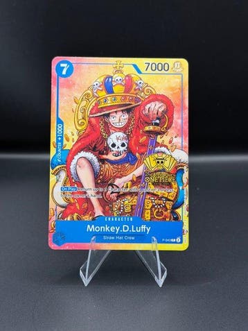 Bandai - 1 Card - One Piece - Monkey D. Luffy P-043 Foil,, Nieuw