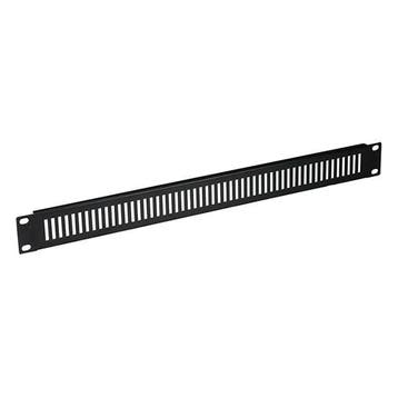 Blindpaneel | 19 inch | 1U (Perforaties, Zwart), Verzenden, Nieuw