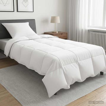 vidaXL Winter Dekbed Wit 135 x 200 cm Bamboe, Verzenden, Nieuw, Wit
