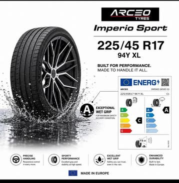 225/45r17 94Y XL  DOT26 Nieuwe Banden Made in Europe, Auto-onderdelen, Banden en Velgen, Ophalen, Nieuw, 17 inch, Band(en)