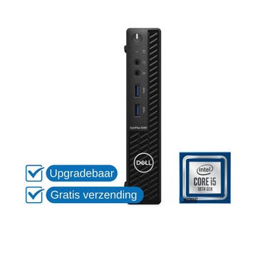 Dell Optiplex 3080 MFF i5-10500T 8GB 256GB NVMe Wi10/11, 2 tot 3 Ghz, 8 GB, Ophalen of Verzenden, Zo goed als nieuw