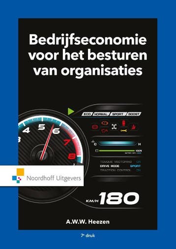 Bedrijfseconomie voor het besturen van, 9789001900083, Boeken, Verzenden, Zo goed als nieuw, HBO