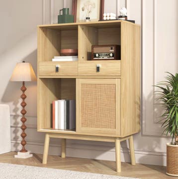 Sedia Houten Dressoir Ralik Design - Nieuwe Voor Rotan Kast, Verzenden, Nieuw, Met klep(pen)