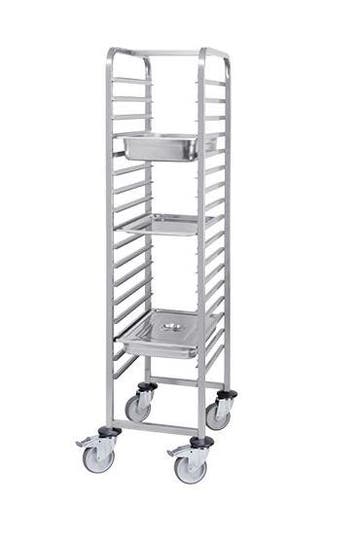 Regaalwagen EMGA RVS 17x GN 1/1 – 171x45,5x63,5cm – Extr, Verzenden, Nieuw in verpakking