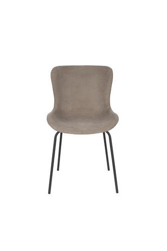 Eetkamerstoel - Adele - Grijs - Rib - House of Rebels, Huis en Inrichting, Stoelen, Verzenden, Nieuw
