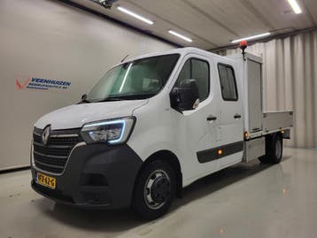 Renault Master 2.3DCI Pick-up Dubbele Cabine 3500kg Trekgewi, Gebruikt, Euro 6, Renault, Wit