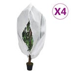 vidaXL Plantenhoezen met ritssluiting 4 st 70 g/m² 1x1,55 m, Verzenden, Nieuw