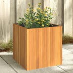 vidaXL Plantenbak 45x45x45 cm massief acaciahout, Tuin en Terras, Bloembakken en Plantenbakken, Verzenden, Nieuw, Hout