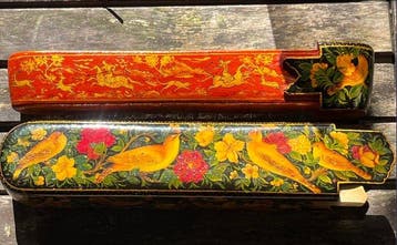 potloodetui Qajar, islamitische kunst, Indisch, Ottomaans