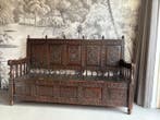 Bank - Eik - H : 110 cm, Antiek en Kunst, Antiek | Overige Antiek