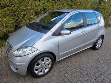 MB A-Klasse A170 2006 Zilver 116000 km Avantgarde NL- NAP, Auto's, Dealer onderhouden, Zwart, Leder en Stof, Origineel Nederlands