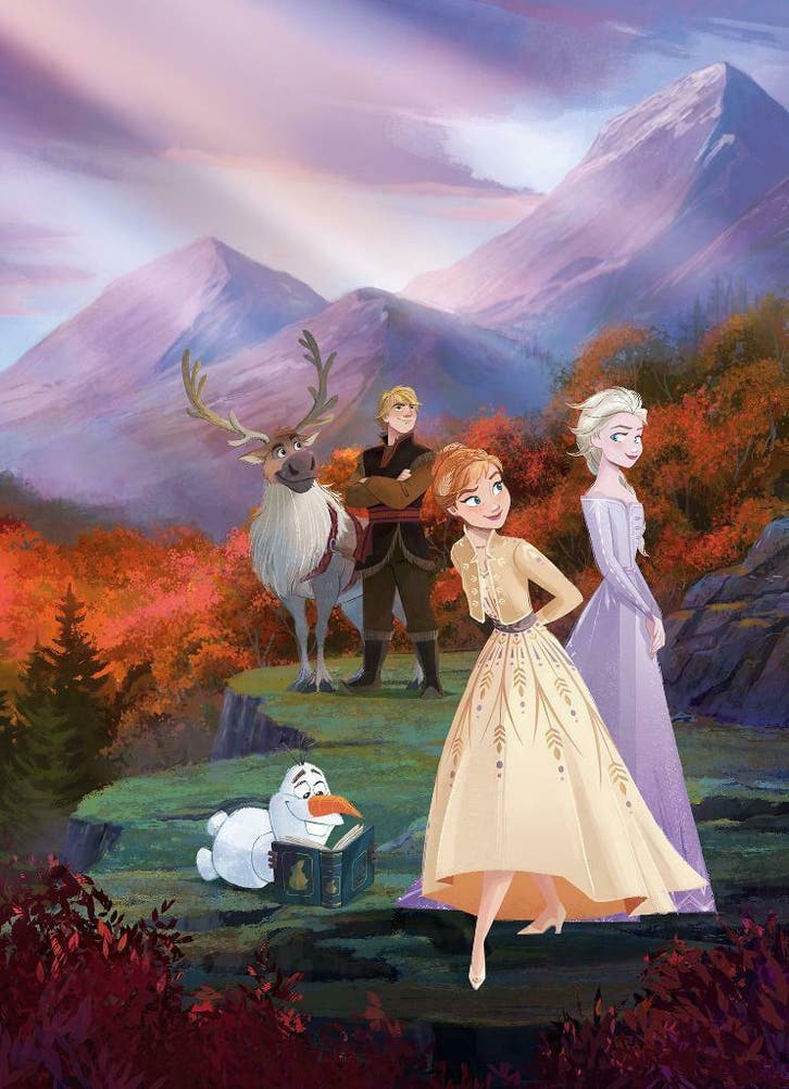 Frozen II fotobehang, Frozen behang Spring is coming, Kinderen en Baby's, Kinderkamer | Inrichting en Decoratie, Wanddecoratie