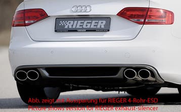 Rieger diffuser | A4 (B8/B81): 11.07-12.11 (tot Facelift) -, Verzenden, Nieuw, Audi
